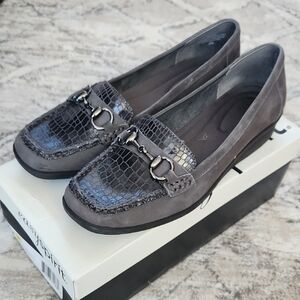 Gray Women's Loafers, 8M